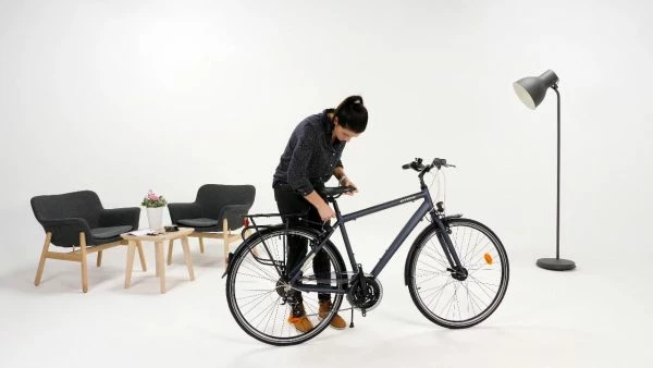 VELO VILLE LONGUE DISTANCE HOPRIDER 100 CADRE BAS â Image 2