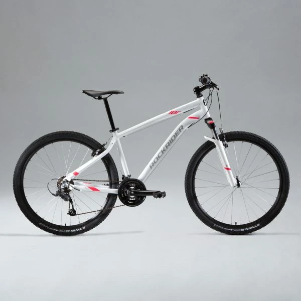 RECONDITIONNÉ - VÉLO VTT ST 100 FEMME BLANC ROSE 27,5" - TRÈS BON – Image 2