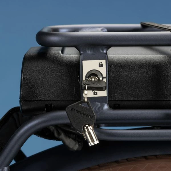 VELO DE VILLE ELECTRIQUE ELOPS 900 E CADRE BAS BLEU MARINE – Image 9