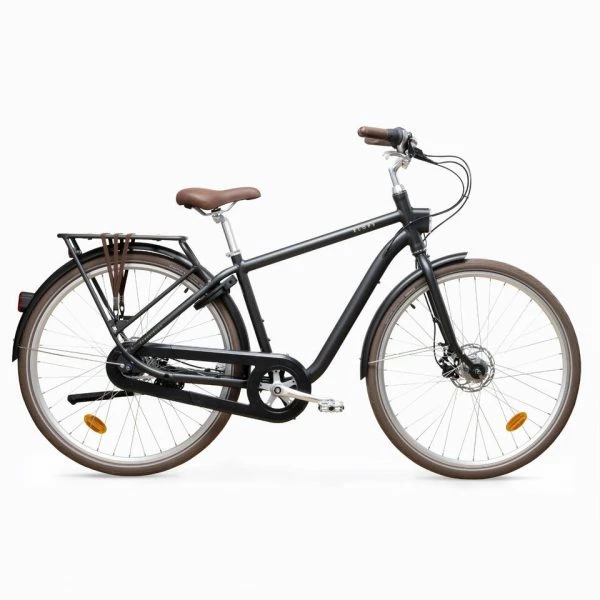 VELO DE VILLE ELOPS 900 CADRE HAUT ALUMINIUM NOIR