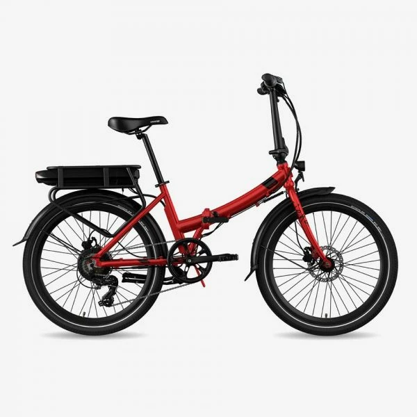 VÉLO DE VILLE PLIANT À ASSISTANCE ÉLECTRIQUE 24" - LEGEND SIENA 13AH ROUGE