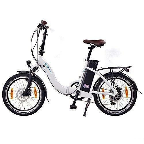 VÉLO ELECTRIQUE PLIANT NCM PARIS BLANC - 20", 250W, BATTERIE 36V 15AH – Image 2