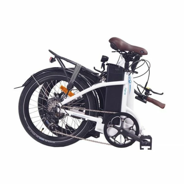 VÉLO ELECTRIQUE PLIANT NCM PARIS BLANC - 20", 250W, BATTERIE 36V 15AH – Image 4