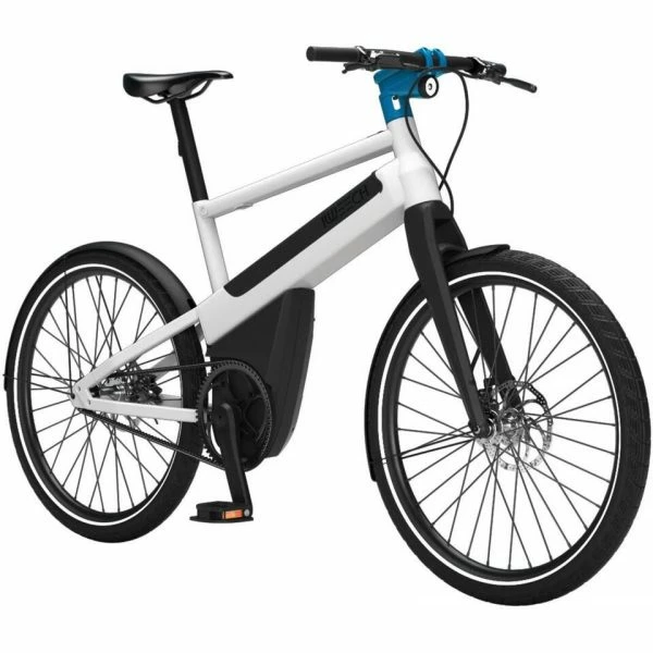 VÉLO ÉLECTRIQUE URBAIN 100% AUTOMATIQUE - IWEECH 24" S BLANC NACRÉ – Image 2