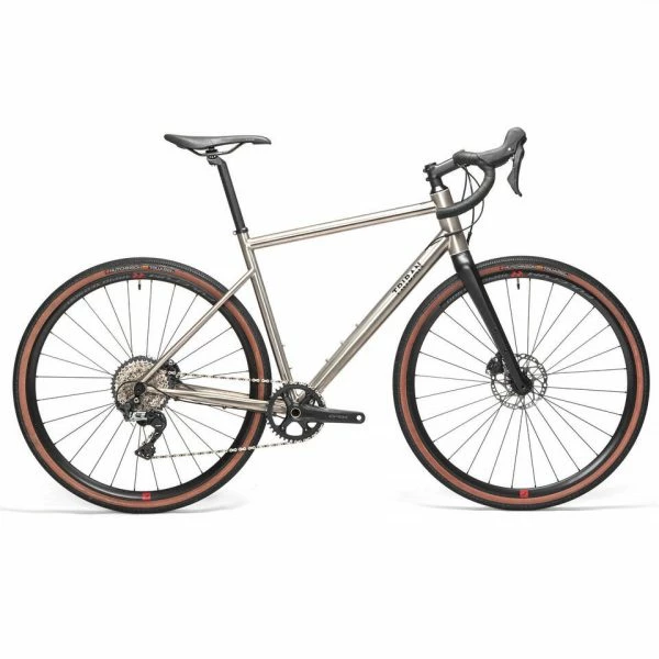 VELO GRAVEL TRIBAN GRVL 900 HOMME CADRE TITANE SHIMANO GRX