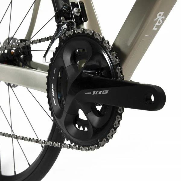 VÉLO ROUTE FEMME EDR CARBONE DISC SHIMANO 105 BEIGE – Image 7