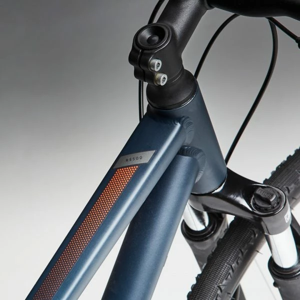 VÉLO TOUT CHEMIN RIVERSIDE 500 BLEU NUIT – Image 6