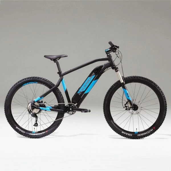 VÉLO VTT ÉLECTRIQUE E-ST 500 V2 NOIR BLEU 27,5" – Image 2