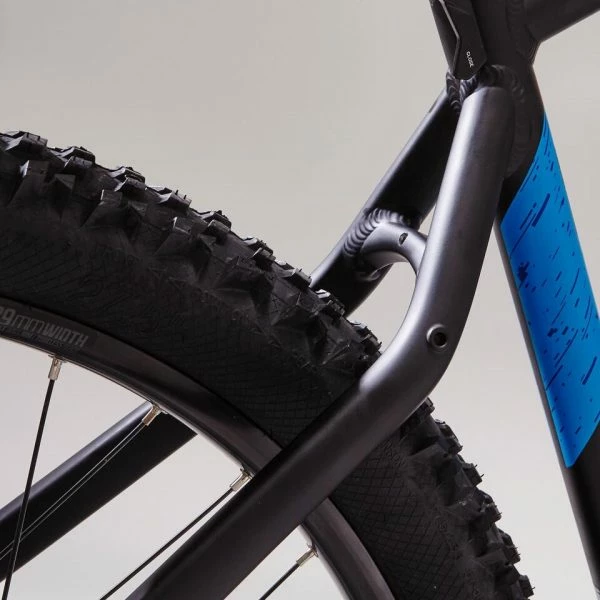 VÉLO VTT ÉLECTRIQUE E-ST 500 V2 NOIR BLEU 27,5" – Image 13