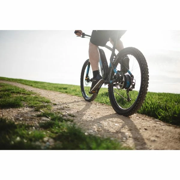 VÉLO VTT ÉLECTRIQUE E-ST 500 V2 NOIR BLEU 27,5" – Image 17