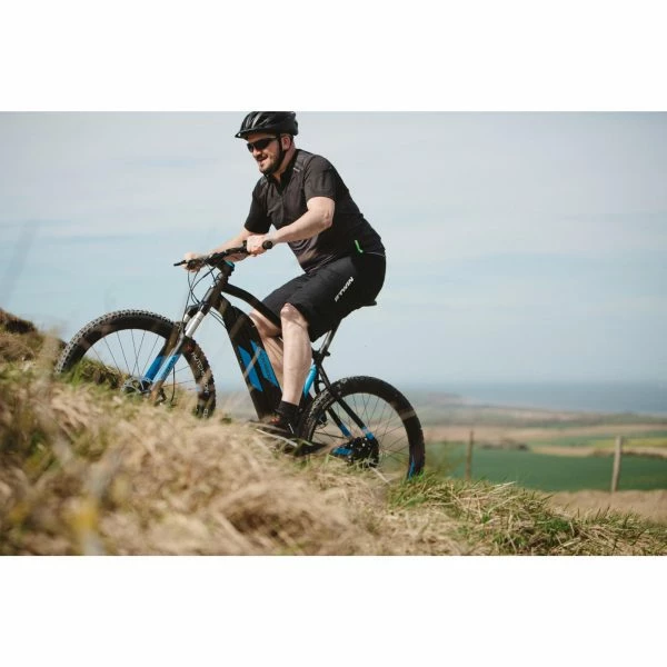 VÉLO VTT ÉLECTRIQUE E-ST 500 V2 NOIR BLEU 27,5" – Image 18