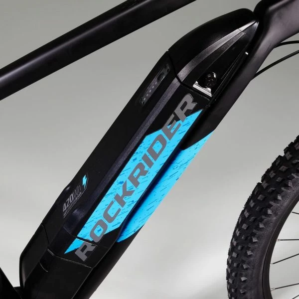 VÉLO VTT ÉLECTRIQUE E-ST 500 V2 NOIR BLEU 27,5" – Image 5