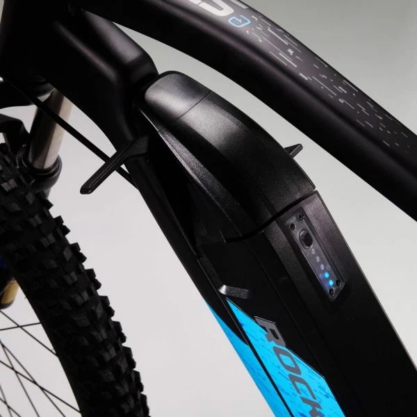 VÉLO VTT ÉLECTRIQUE E-ST 500 V2 NOIR BLEU 27,5" – Image 6