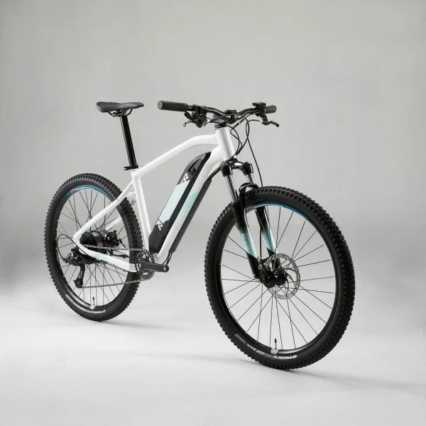 VÉLO VTT ÉLECTRIQUE E-ST100 FEMME BLANC 27''5 – Image 2