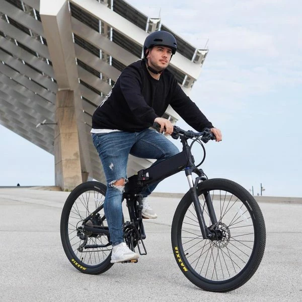 VÉLO VTT ÉLECTRIQUE PLIANT 27,5" SMARTBIKE - LEGEND ETNA 10.4AH NOIR – Image 4