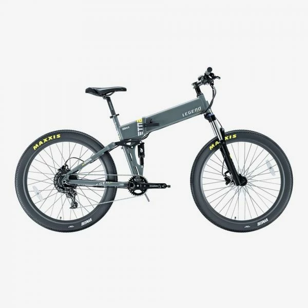 VÉLO VTT ÉLECTRIQUE PLIANT 27,5" SMARTBIKE - LEGEND ETNA 14AH GRIS – Image 2