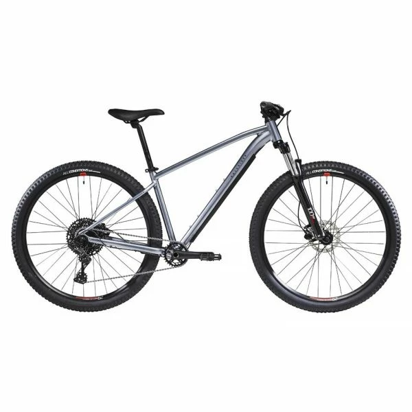 VÉLO VTT RANDONNÉE EXPLORE 520 GRIS ROUGE 29"