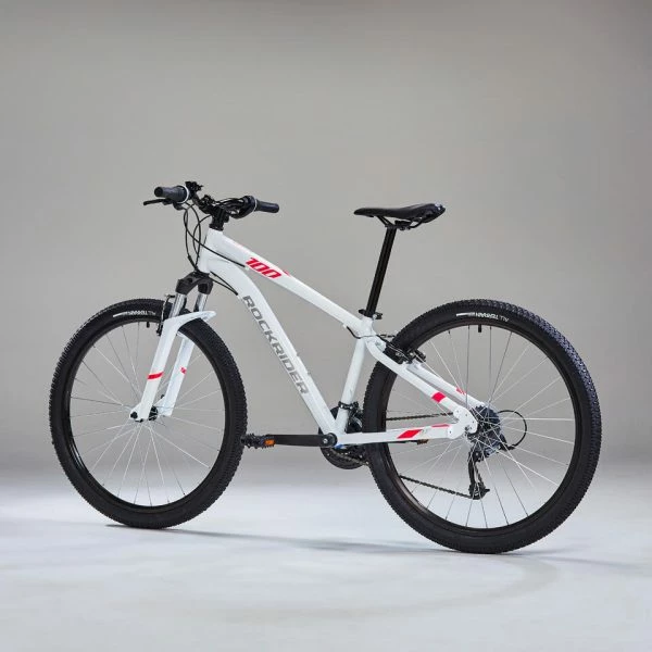 VÉLO VTT ST 100 FEMME BLANC ROSE 27,5" – Image 3