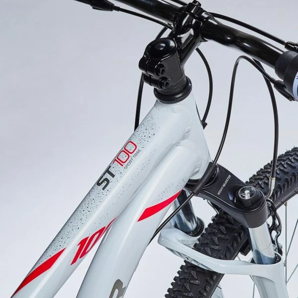 VÉLO VTT ST 100 FEMME BLANC ROSE 27,5" – Image 5