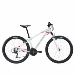 VĂLO VTT ST 100 FEMME BLANC ROSE 27,5"